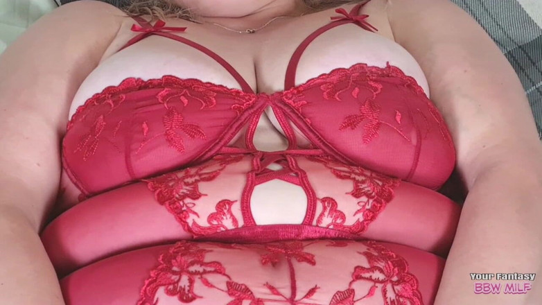 BBW_Wife: BBW Hairy Pussy in Sexy Lingerie for My Lover (big Cheating...