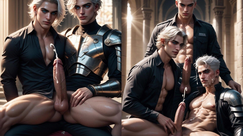 AI gay porn: Chłopak Gay Ass jebanie