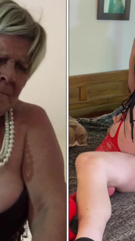 Granny Angel: BBC Consolador a La Mierda, Vaquera Y Misionero Posiciones Goteando Coño
