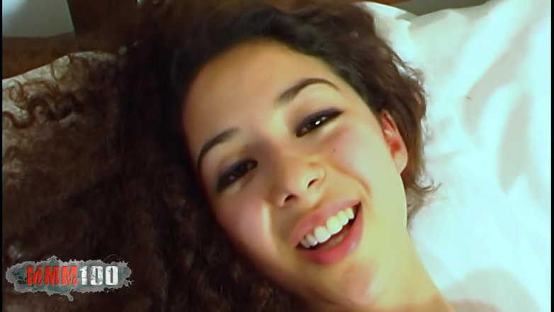 MMM100: Safia Nice Little Arab Brunette Safia Doing a Hot Striptease