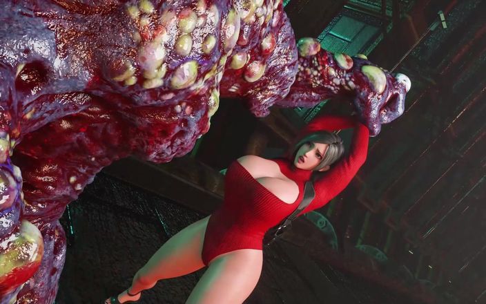 Game of Lust 3D: Tetona morena 3D babe Rae follada en el culo por gran...