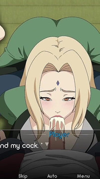 Tsunade жестко себя анальным долбежкой