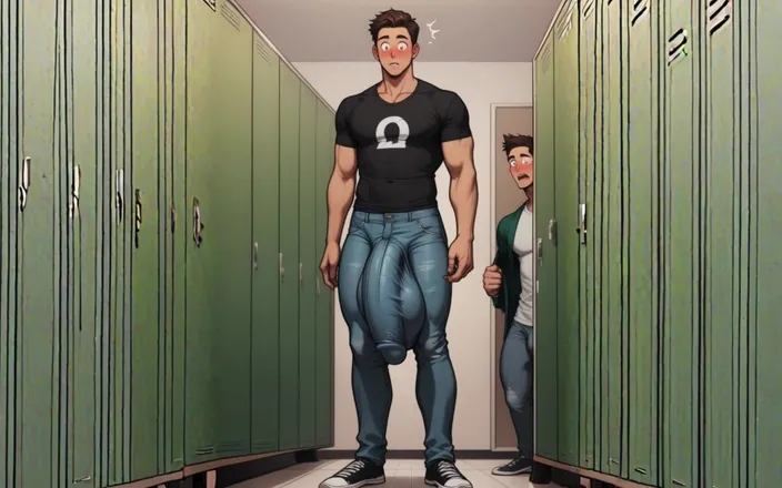 AI gay porn: Cock Bigger Than Body, Massive Cock, Hyper Bulge Ai Gay...