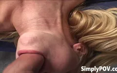 Blonde Pornstar Krysta-lynn Lovely Giving POV Blowjob