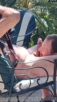 Daddy Jay Taylor Gets Backyard Blowjob