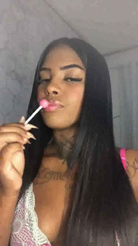 Ebony Pearl Lolipop Teasing!