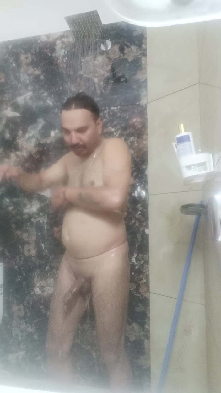 Rajasthani-old-lover: Indian Desi Man Enjoy Shower and Masterbation Show