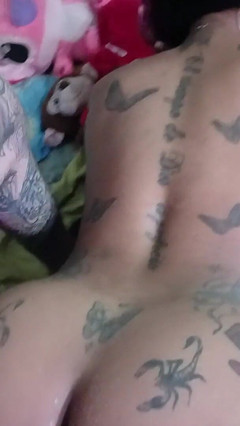 Venezuelan Trans, Big Ass with a Good Body Lets Her Cock Get Twisted, Deep Throat