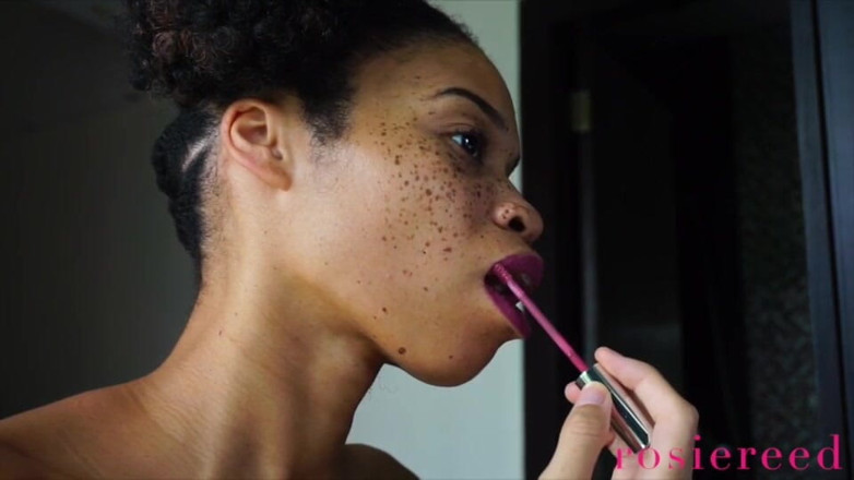 Rosie Reed: Perfect Lipstick Ignore- Goddess Rosie Reed Ignores You While Putting...