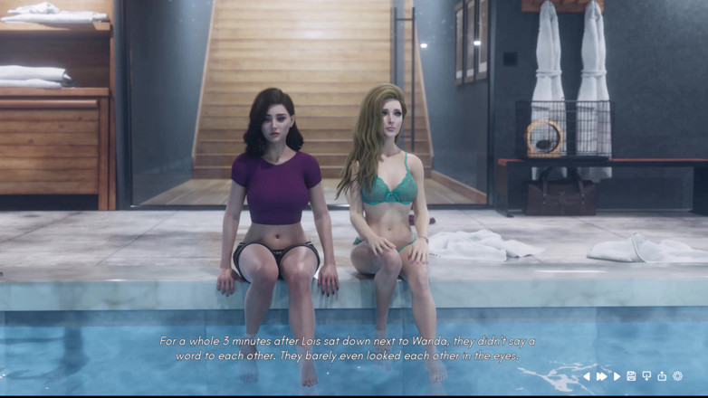 Johannes Gaming: Paní Denvers 21 Wanda a Lois tráví čas u bazénu