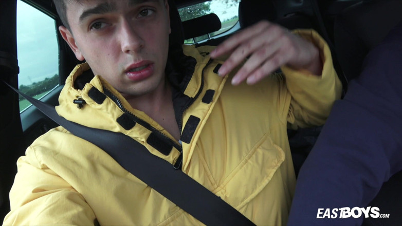 East Boys studio: Big Dick Handjob in the Car with Finn Harper