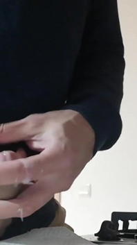 Jerking off My Cock in the Kitchen