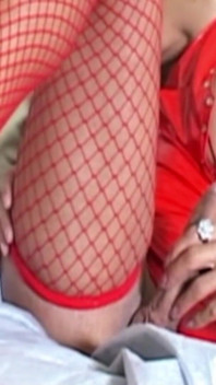 Sexy Big Tit Blonde Older Shemale Fucked Anally by Strangers