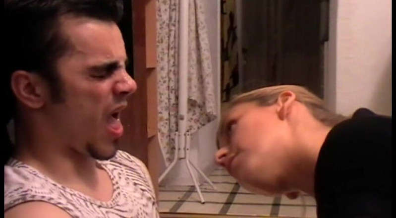 Femdom Austria: Melady makes a game with her slave