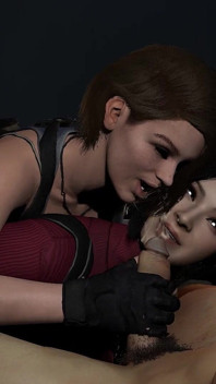 Jill Valentine Ayuda a Ada Wong a Tener Un Trío