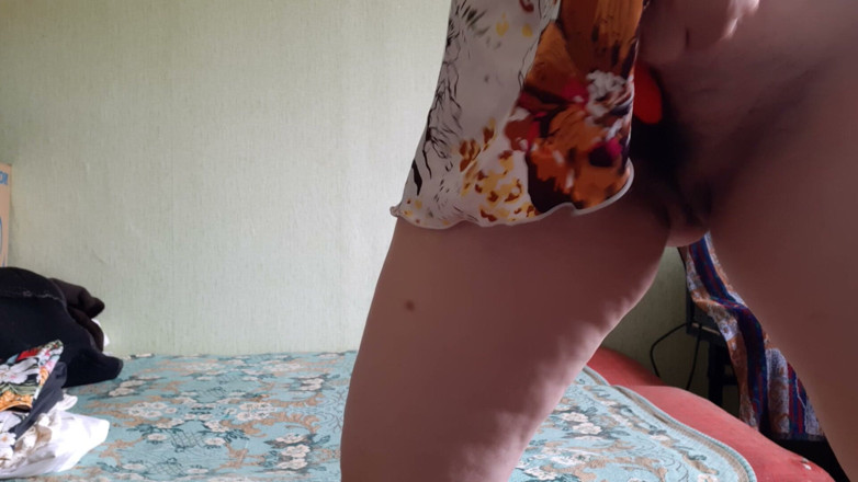 Lesbian-candys: A Passionate, MILF Woman Intensely Stimulates Her Hairy Clitoris with...