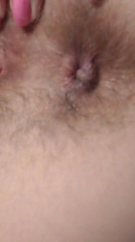 Very Close up Hairy Asshole Fingering