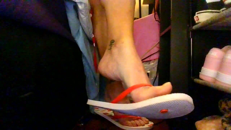 Abby Anna: Naturliga shoeplay säng flip flops