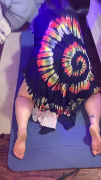 BBW podgląda jogę boo