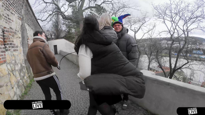 Immoral Live: Blázni Gangbang S obrovským zadkem a obřími prsy Princezny z...