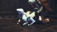 Wraith Ward: Din Djarin Having Fun with 2 Haydee Robots Starwars ...