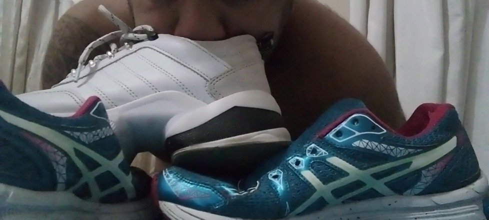 Sneakerfetish_BR: 运动鞋操逼和射在asics上