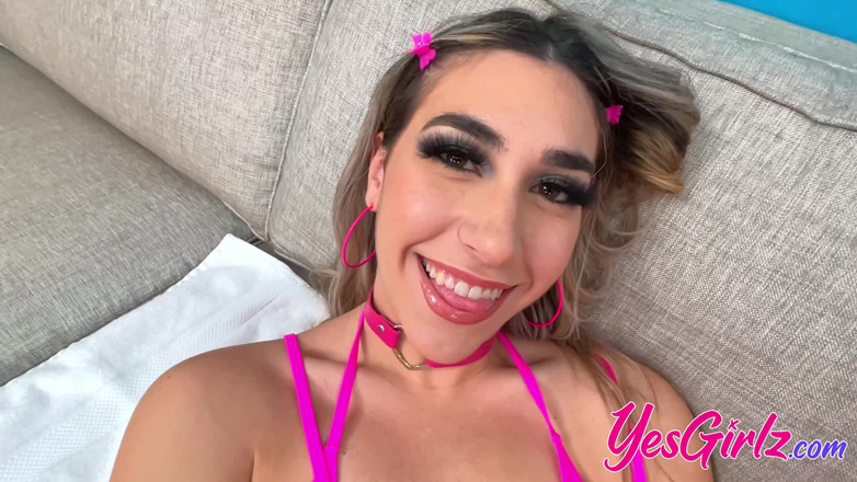 YesGirlz: Lexi grey gioca con la sua nuova sborrata in faccia