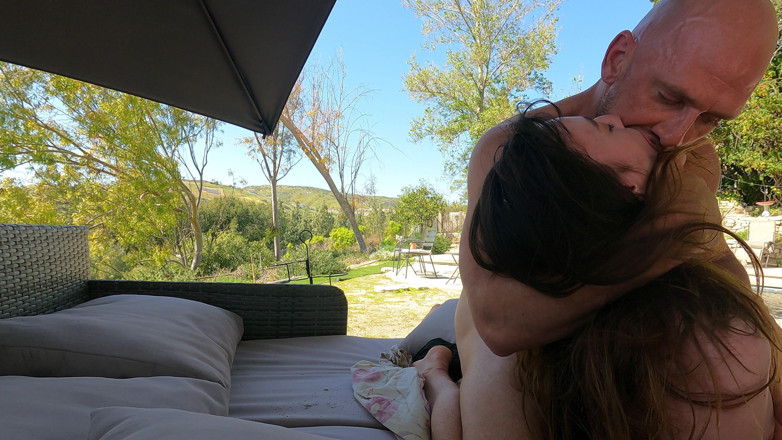 Johnny Sins: Natural Petite Brunnette Squirts Mountainside - Lana Smalls