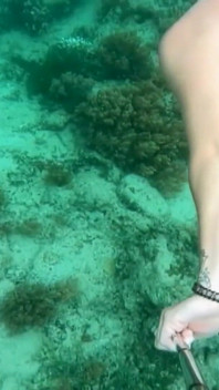 Snorkel Slut: Tight Bikini, Dive Mask & Underwater Fin Tease