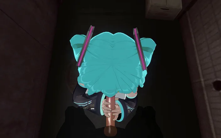 H3DC: 3D hentai POV Hatsune Miku sucks your cock hard until...