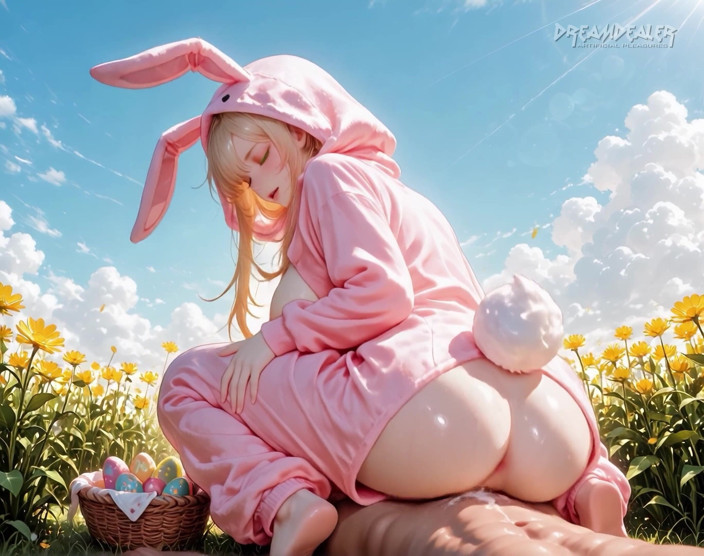 DreamDealer: La coniglietta di Pasqua è alla ricerca di uova - ai generate
