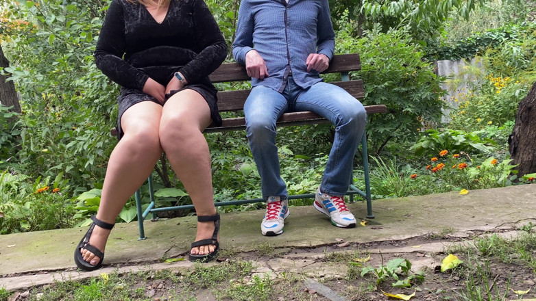 OurFetishLife: Dirty panties after milf's pissing outdoors turns her boy on