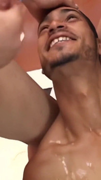 Assbroken Guy Is in Heaven with a Gangbang of Shemales!