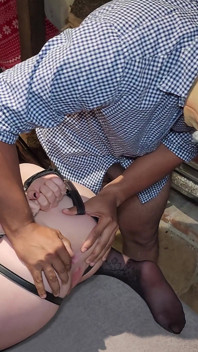 An Old Farmer Submits and Fucks My Ass in Threesome with My Boyfriend