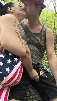 Redneck Lapdance in the Woods Got This Big Dick Redneck Paying Her Good