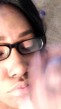 He came on my glasses