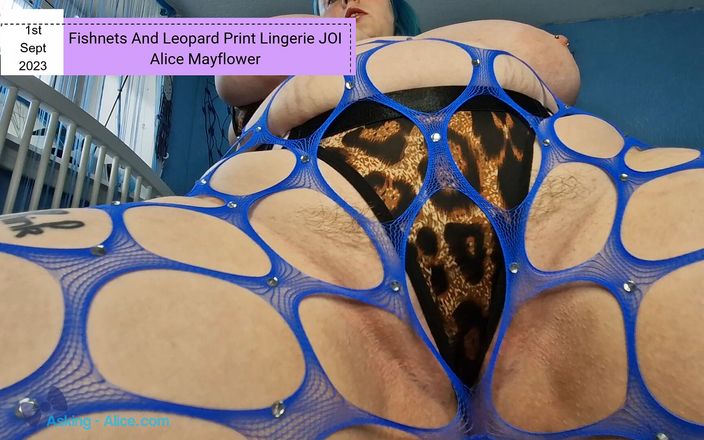 Alice Mayflower Productions: Fishnets và leopard in đồ lót joi - cô gái solo