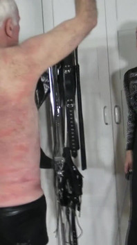 Old Slave Get Hard Whipping by Cruel Dominatrix