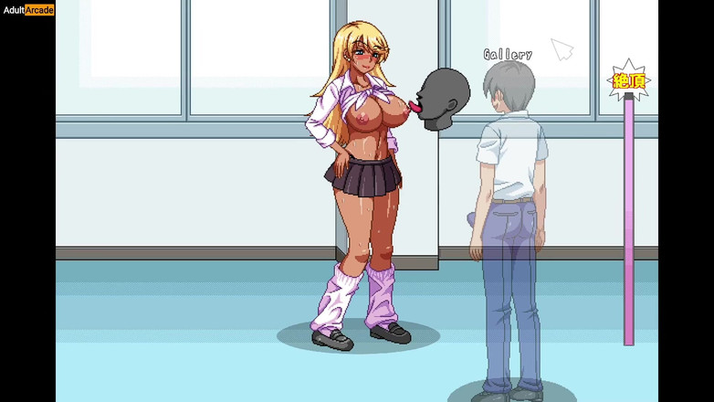 LewdArcade: Вчителька показує свої цицьки студентам у коледжі - міс Кіоко хоче зробити це