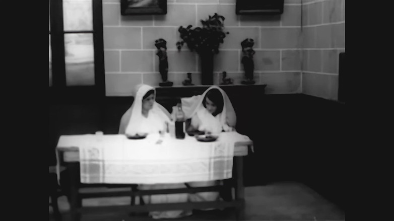 Vintage Erotic Archive: 1925 tabu-nonnen-sex - seltener französischer junggesellenfilm wiederhergestellt (komplett)
