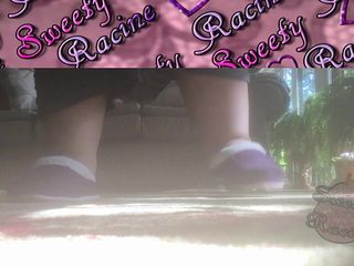 Sweety Racine: Gigantische ssbbw-voeten lopen