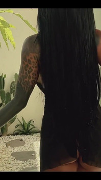 Asian Tattooed MILF Anal Masturbates and Squirts