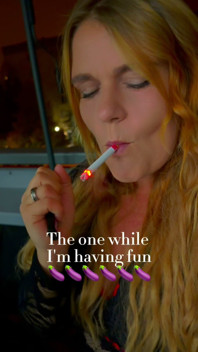 Smoking at My Balcony Smoking a Marlboro Red 100s