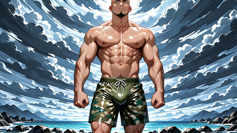 Erotic Man: 젖탱이를 핥는 Ai Porn Muscle Men