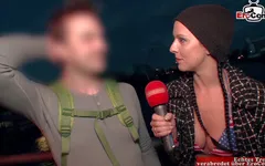 Stranger man picked up for sex wit a teen at street casting