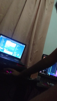 Stepmom Comes to See What I'm Doing on the Computer