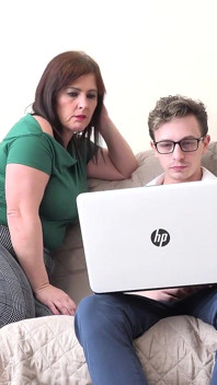 AuntJudysXXX - Big Booty Latina BBW MILF Montse Swinger Seduces the Computer Repair Guy