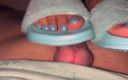 Latina malas nail house: Trampa hans kuk i mina nya sandaler med matchande naglar!