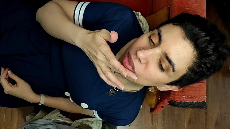 TheArtOfCum: Quickie! Kanepede oral seks ve ağzına boşalma