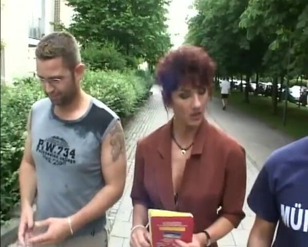 Deutsche Damen: Redhead German Teacher Cum with After DP Gangbang